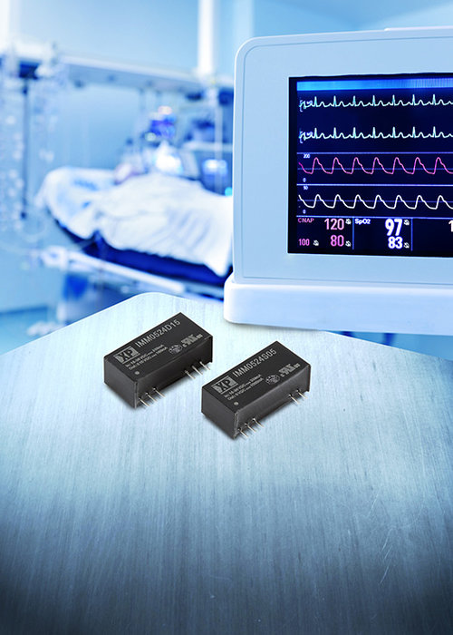 Compact, SIP9, medically approved 5W DC-DC converter saves PCB space